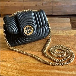 Henri Bendel leather quilted crossbody purse